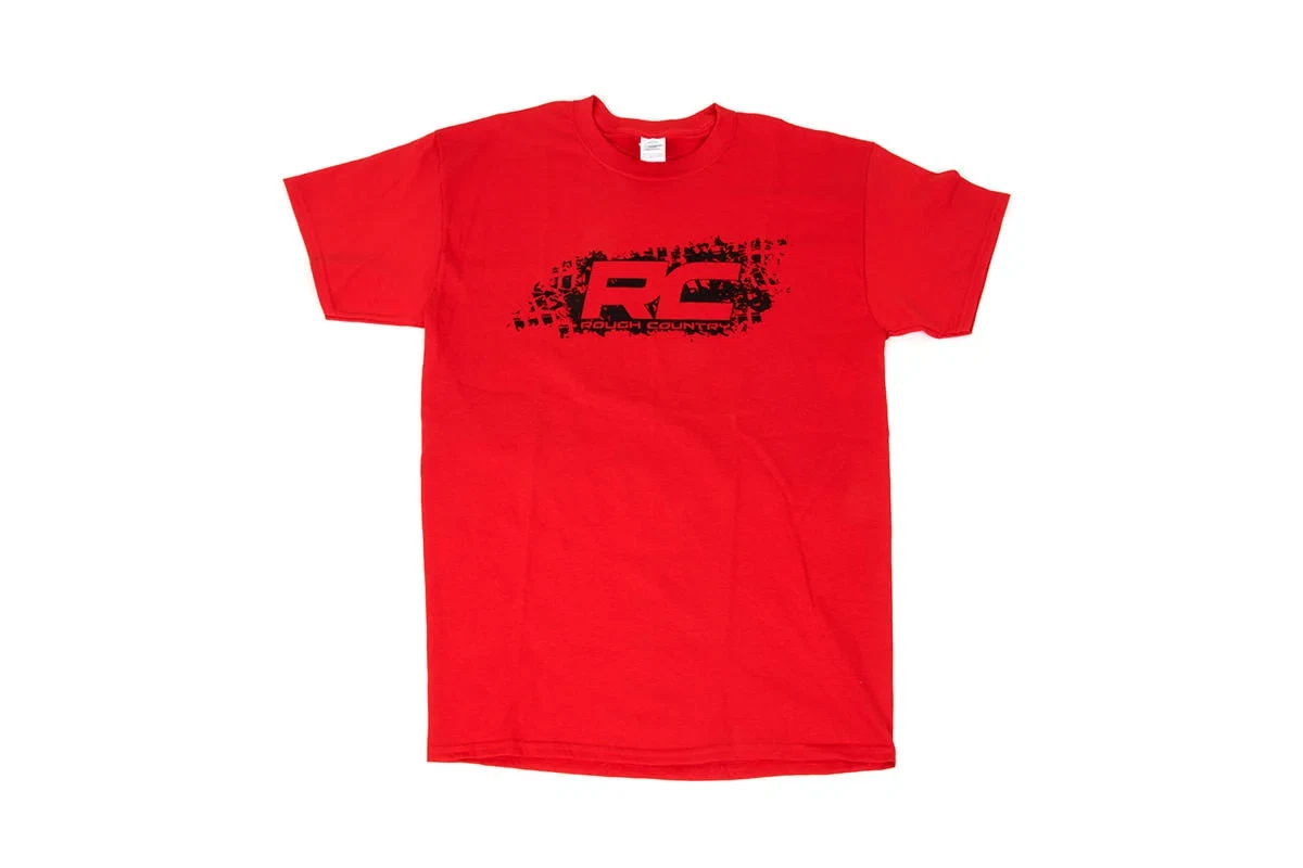 Rough Country T-Shirt - Rough Country Tread - Red - Size 3XL - 84038